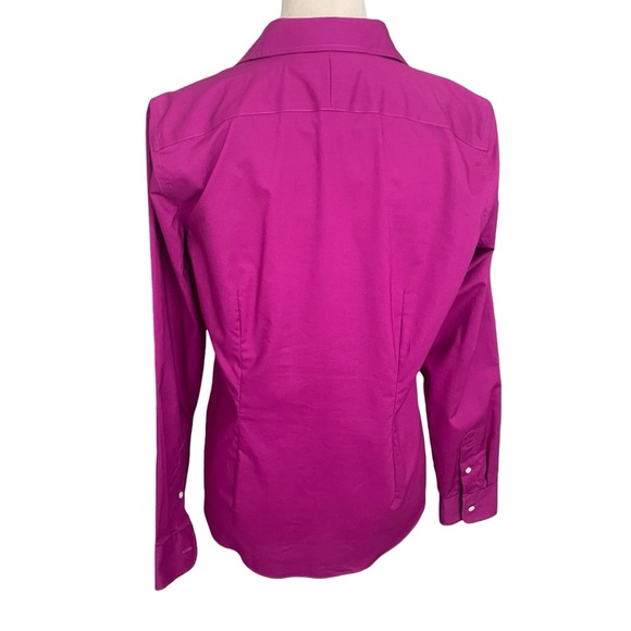 Lauren Ralph Lauren Non-Iron Top Women Size M Cotton Colorful Classic - Picture 2 of 7